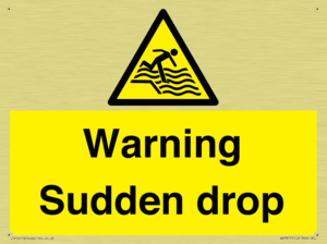 Warning Sudden drop